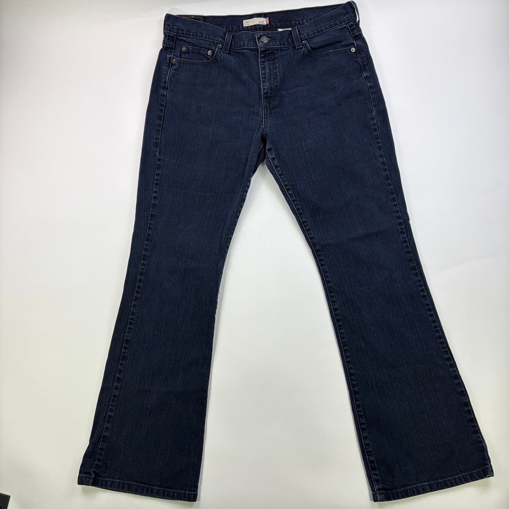 Levi's 515 Bootcut Jeans Womens 14M Dark Indigo Stretch Mid Rise Classic Fit